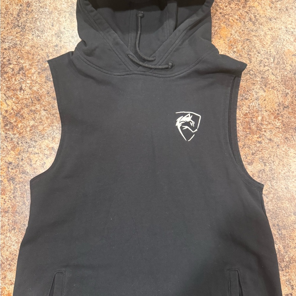 Alphalete Black Hooded Tank Top